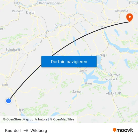 Kaufdorf to Wildberg map