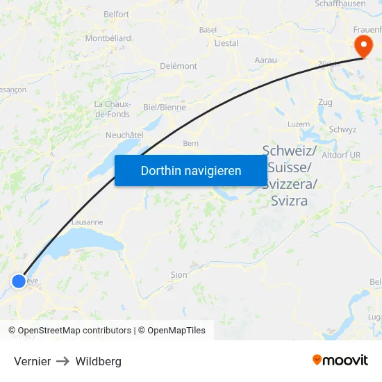 Vernier to Wildberg map