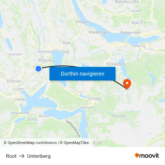 Root to Unteriberg map
