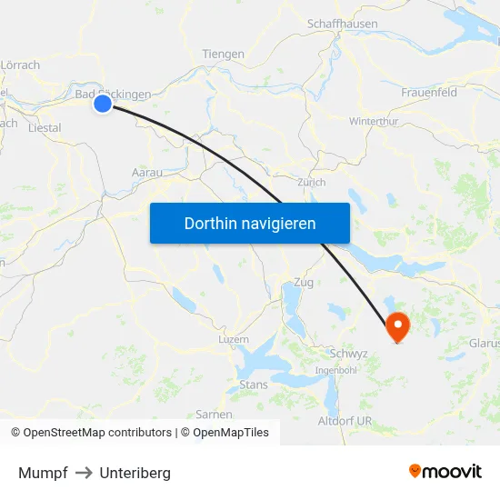 Mumpf to Unteriberg map