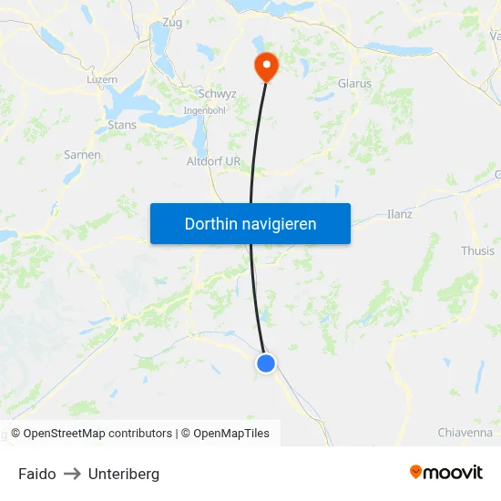 Faido to Unteriberg map