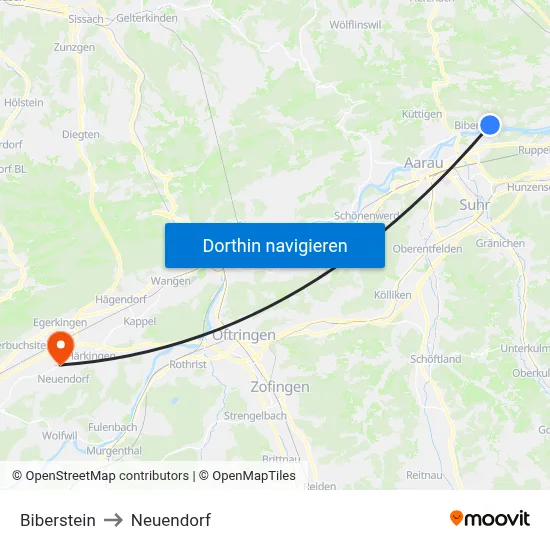 Biberstein to Neuendorf map