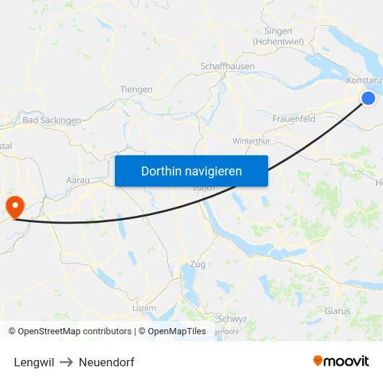 Lengwil to Neuendorf map