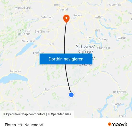 Eisten to Neuendorf map