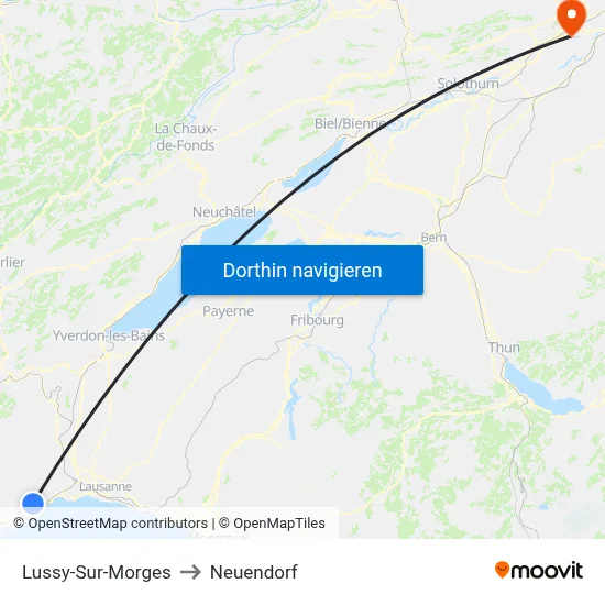 Lussy-Sur-Morges to Neuendorf map