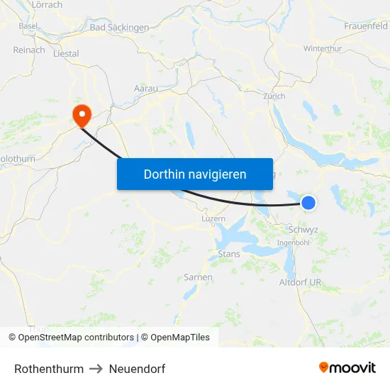 Rothenthurm to Neuendorf map