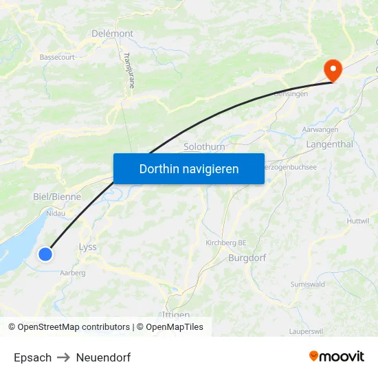 Epsach to Neuendorf map