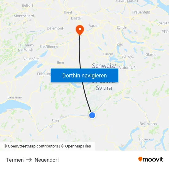 Termen to Neuendorf map
