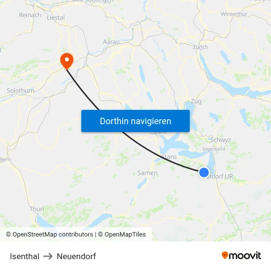 Isenthal to Neuendorf map