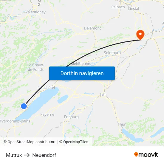 Mutrux to Neuendorf map