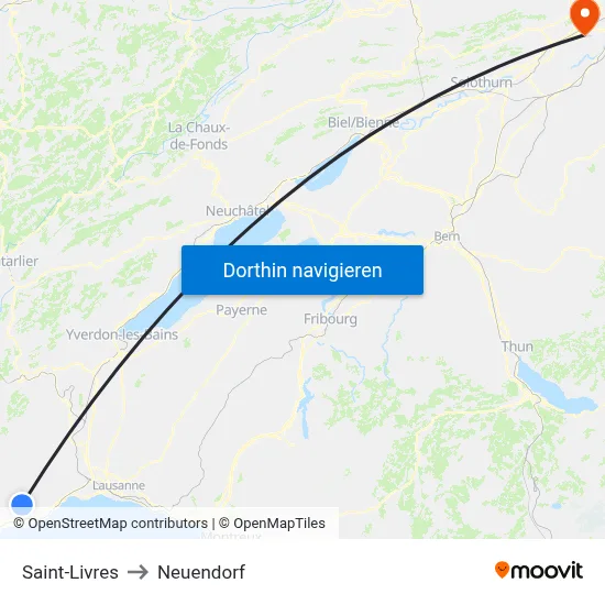 Saint-Livres to Neuendorf map