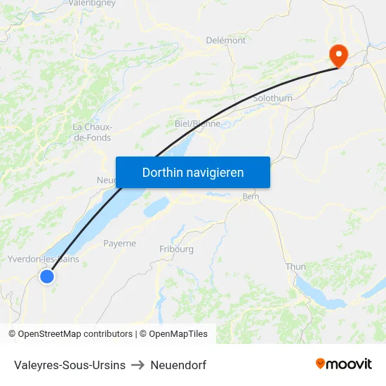 Valeyres-Sous-Ursins to Neuendorf map