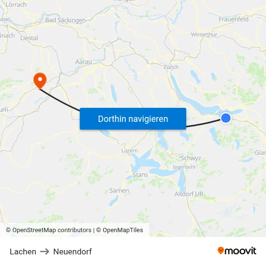 Lachen to Neuendorf map