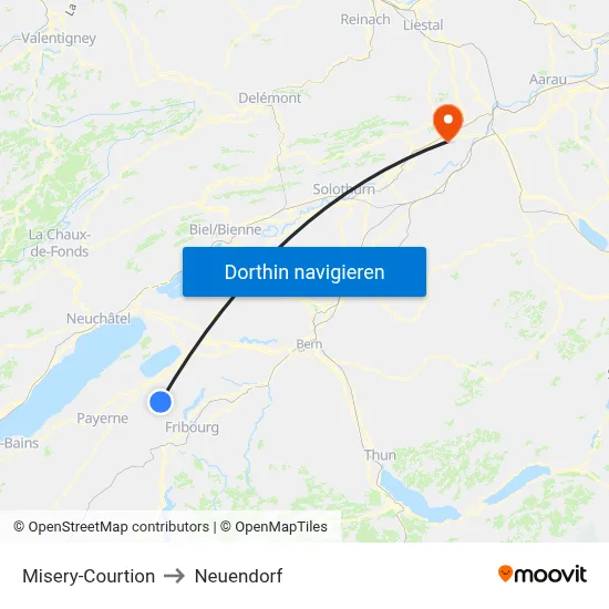 Misery-Courtion to Neuendorf map