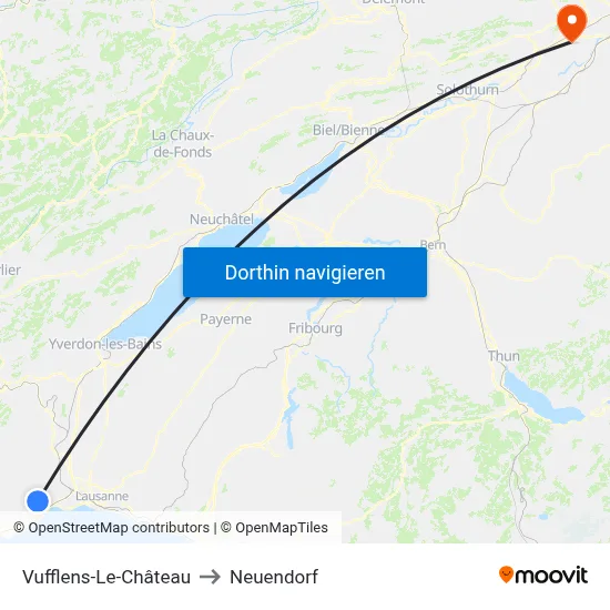 Vufflens-Le-Château to Neuendorf map