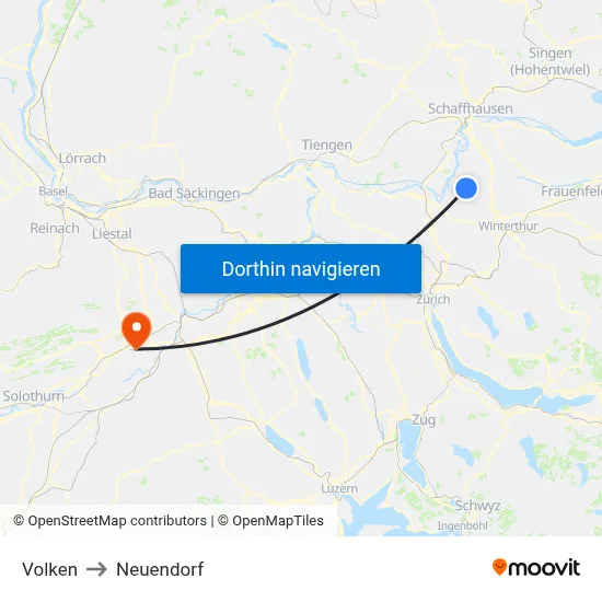 Volken to Neuendorf map
