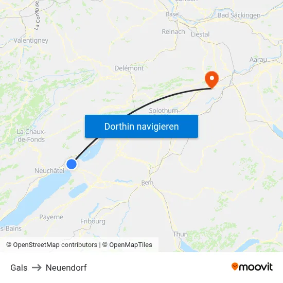Gals to Neuendorf map