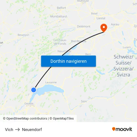 Vich to Neuendorf map