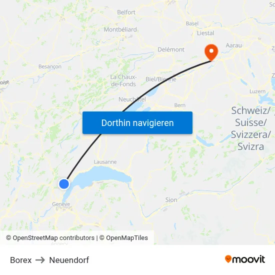 Borex to Neuendorf map