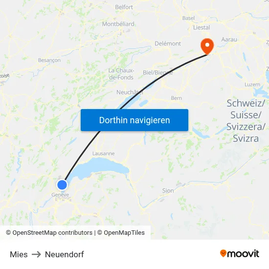Mies to Neuendorf map