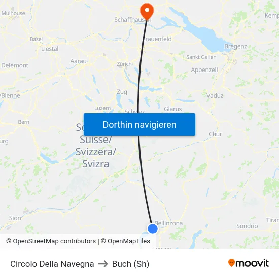 Circolo Della Navegna to Buch (Sh) map