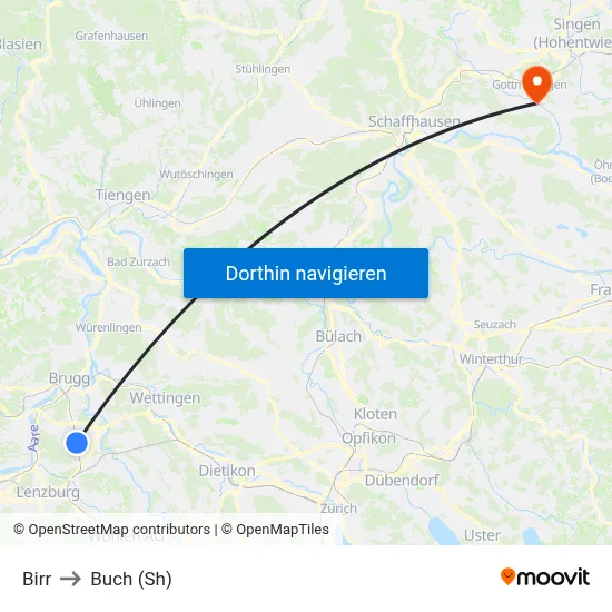 Birr to Buch (Sh) map