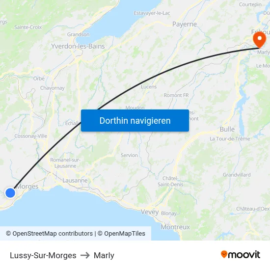 Lussy-Sur-Morges to Marly map