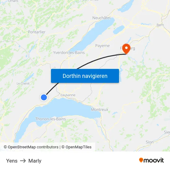 Yens to Marly map