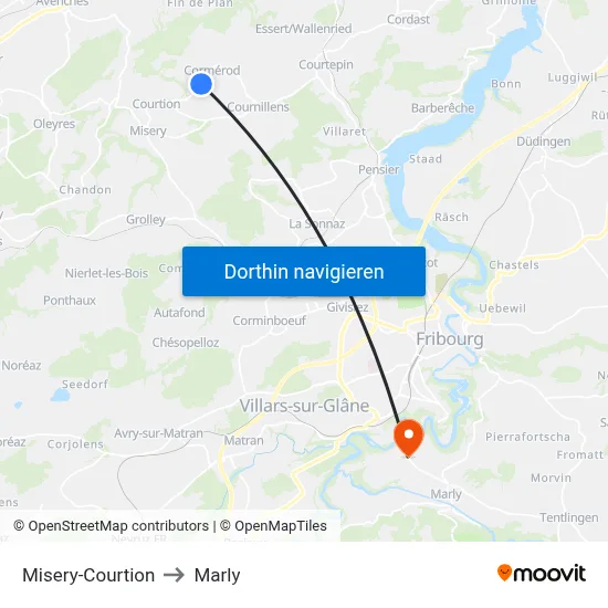 Misery-Courtion to Marly map