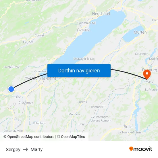 Sergey to Marly map