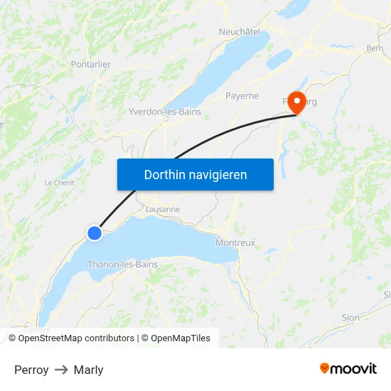 Perroy to Marly map