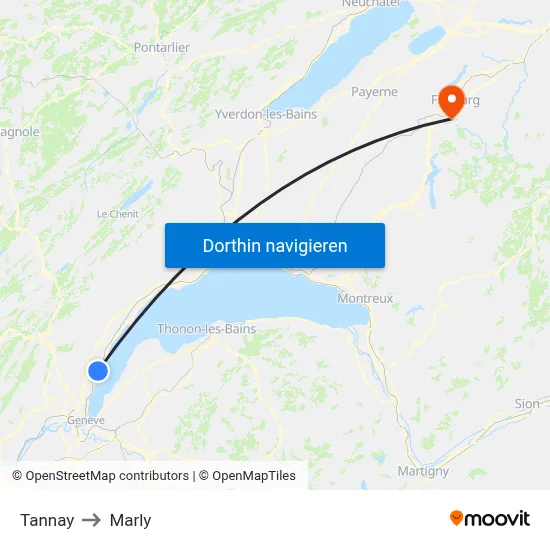 Tannay to Marly map