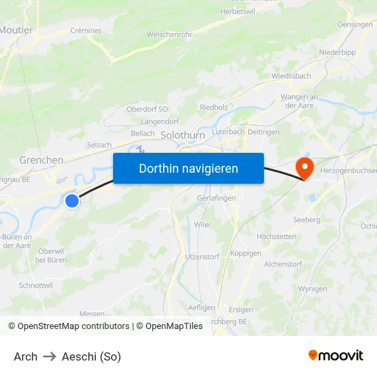 Arch to Aeschi (So) map