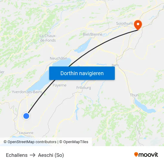 Echallens to Aeschi (So) map