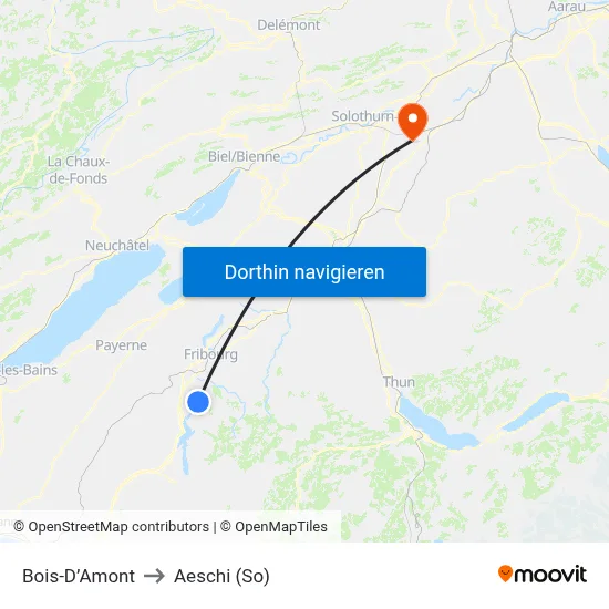 Bois-D’Amont to Aeschi (So) map