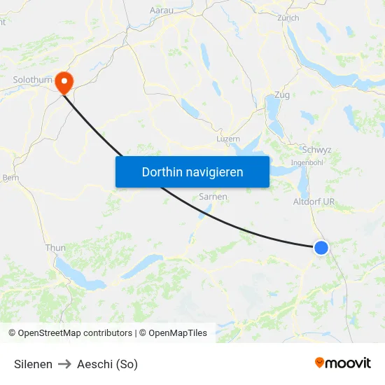 Silenen to Aeschi (So) map