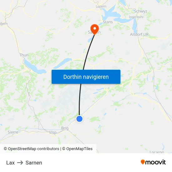 Lax to Sarnen map