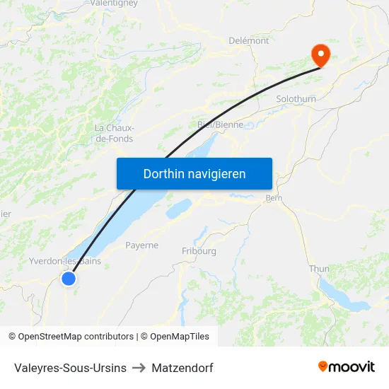 Valeyres-Sous-Ursins to Matzendorf map