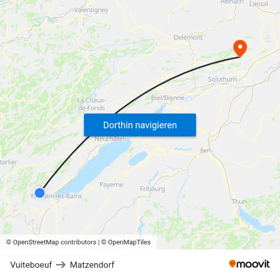 Vuiteboeuf to Matzendorf map
