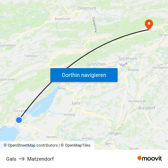 Gals to Matzendorf map