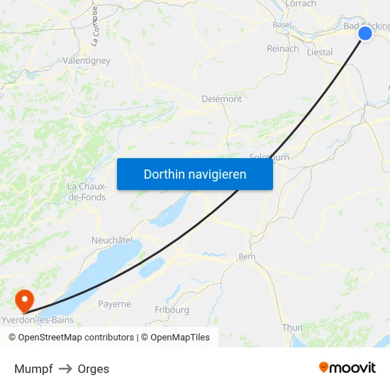 Mumpf to Orges map