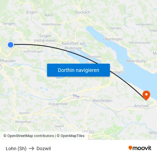 Lohn (Sh) to Dozwil map
