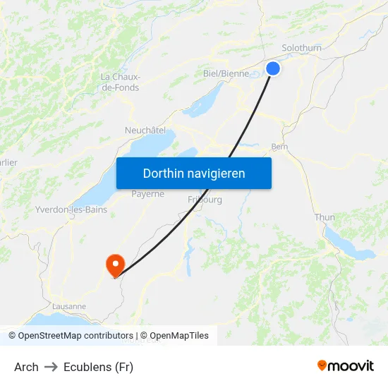 Arch to Ecublens (Fr) map