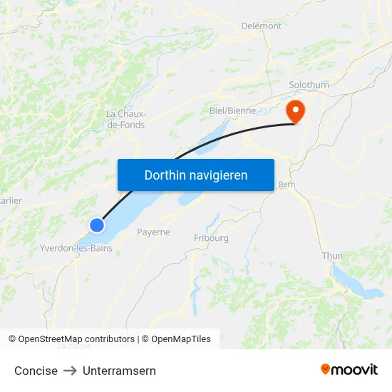 Concise to Unterramsern map