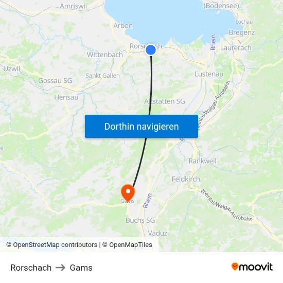 Rorschach to Gams map