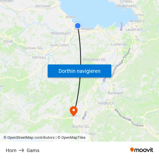 Horn to Gams map