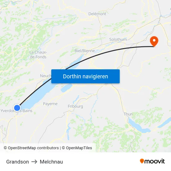 Grandson to Melchnau map
