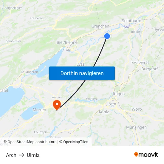 Arch to Ulmiz map