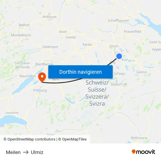 Meilen to Ulmiz map