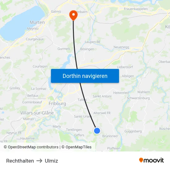 Rechthalten to Ulmiz map